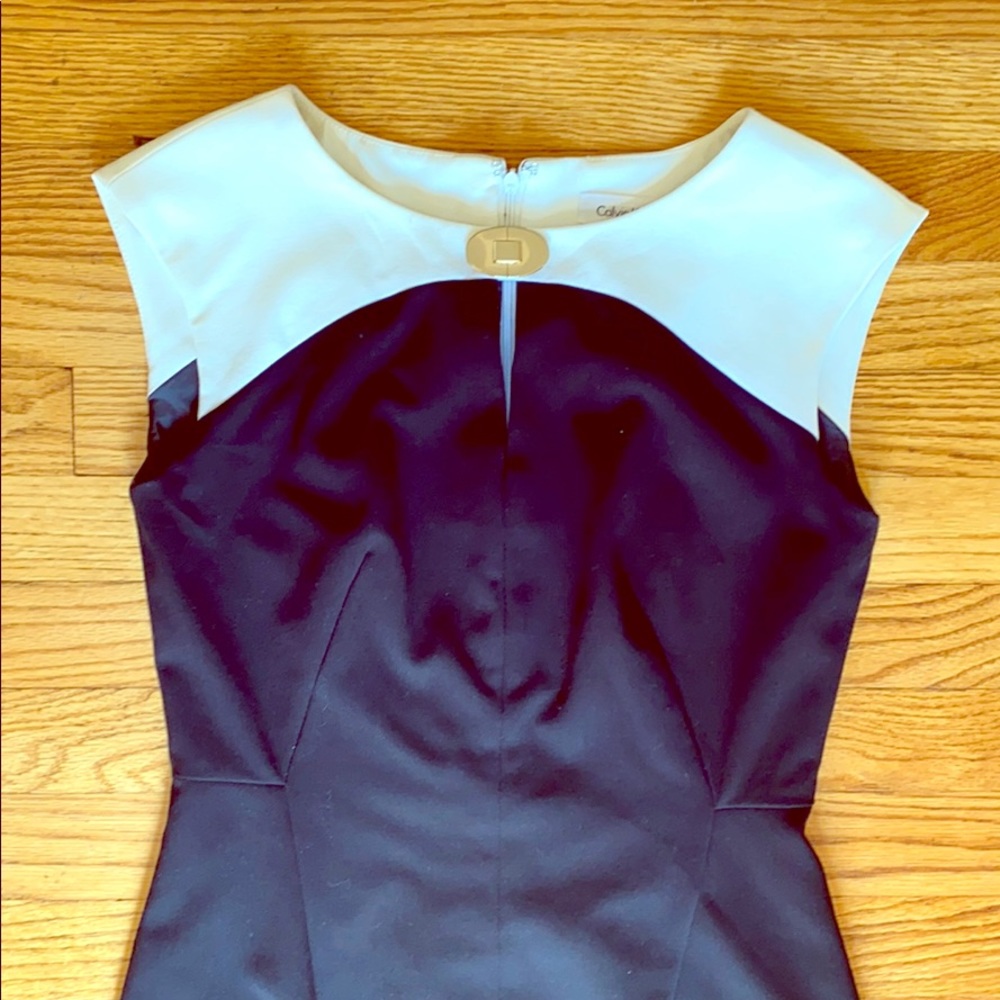 Calvin Klein Black and White Dress